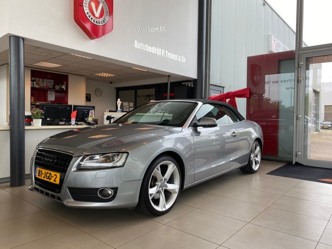 Audi A5 Cabriolet 3.2 FSI Pro LineNL Auto,S LinepakketAutoma, Auto's, Euro 5, Gebruikt, Zwart, Cabriolet