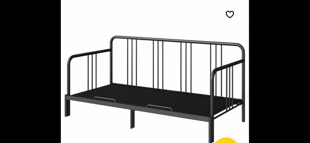 Bed 1 persoonsbed met matras, Huis en Inrichting, Slaapkamer | Bedden, Ophalen, Gebruikt, 90 cm, Eenpersoons