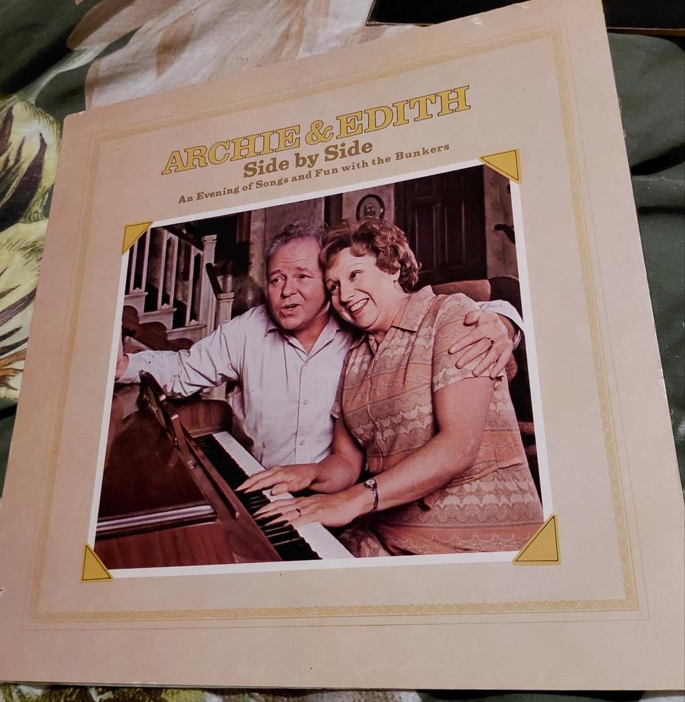 Archie  & Edith  bunker  Side by Side 1973-all in the family, Ophalen of Verzenden, 1970 - 1979, Gebruikt, 12 inch