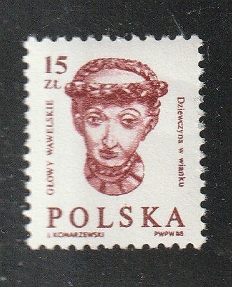 Polen 1982 - Vrouw met Chaplet, Ophalen, Polen, Postfris