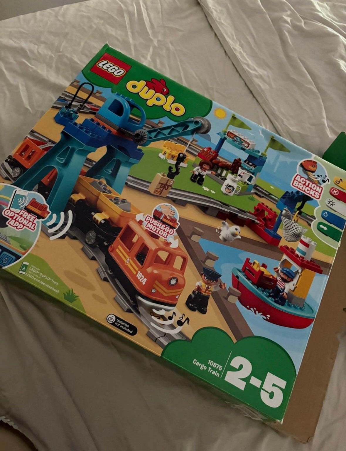 Lego duplo Goederentrein, Kinderen en Baby's, Ophalen of Verzenden, Zo goed als nieuw, Duplo