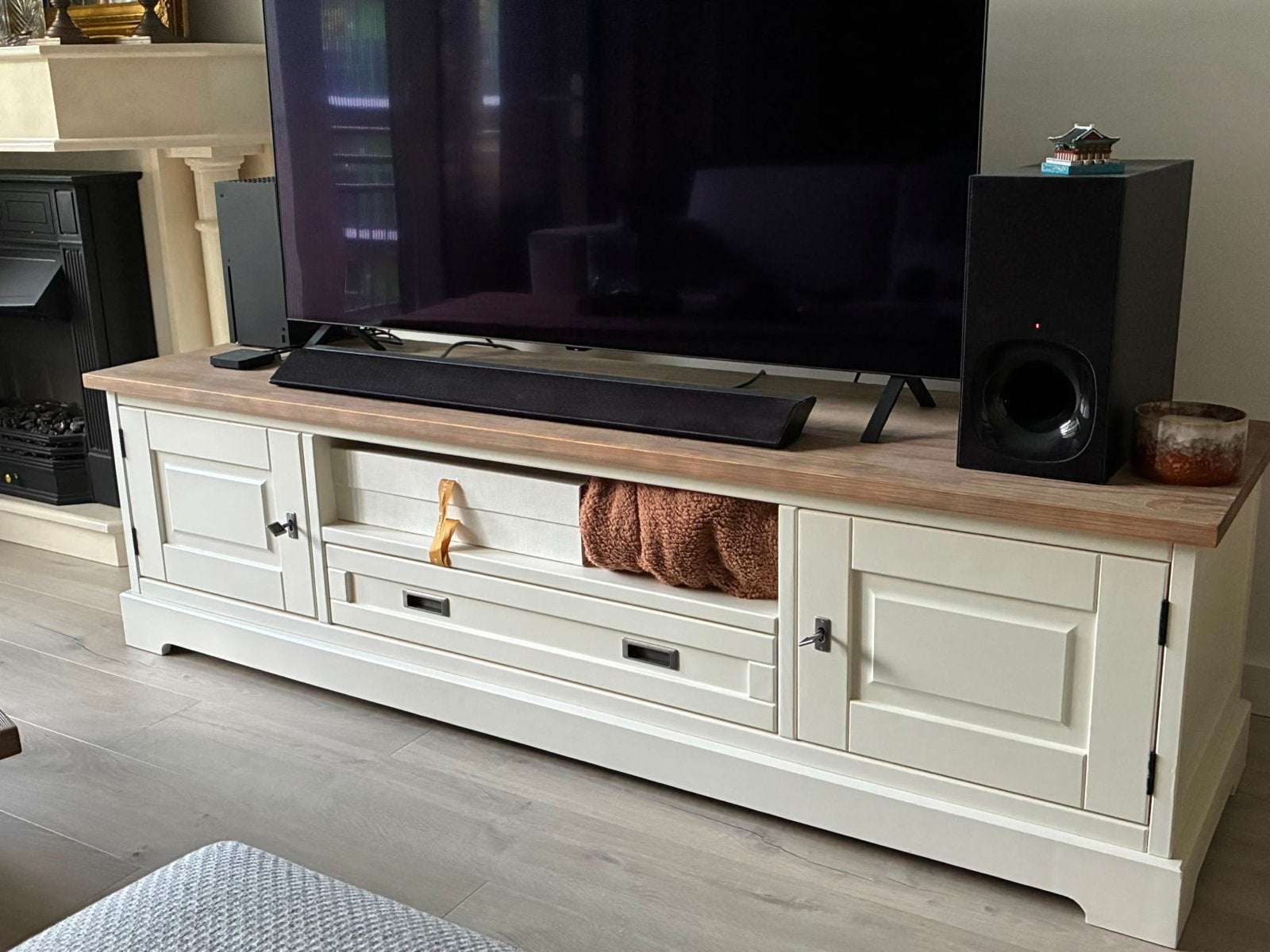 Haco Florence TV-meubel en salontafel set, Ophalen, Gebruikt, 150 tot 200 cm, Minder dan 100 cm