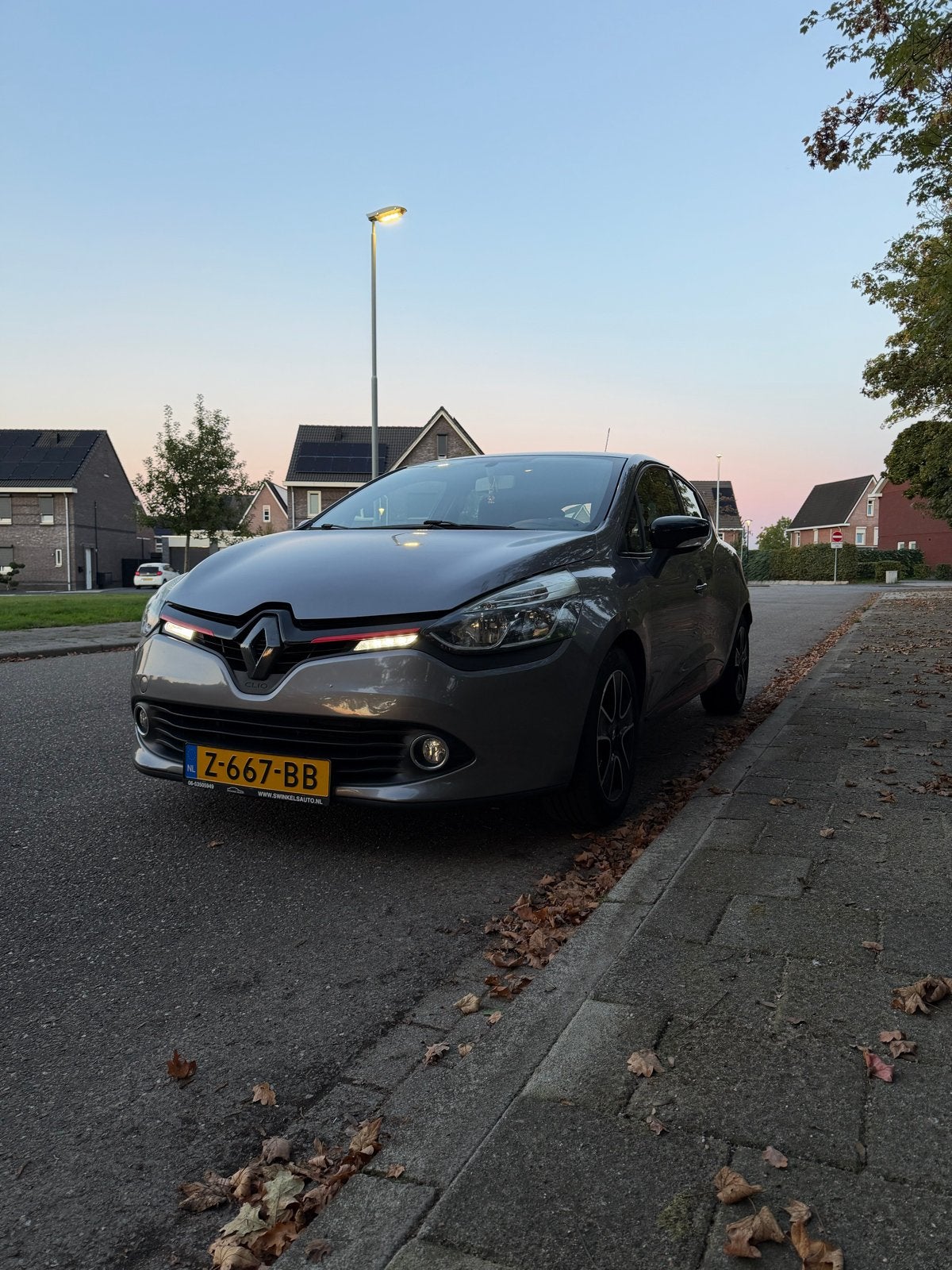 Renault Clio 1.2 54KW 5-DRS 2013 Grijs Weekend actie!, Voorwielaandrijving, 49 €/maand, 1200 kg, Handgeschakeld
