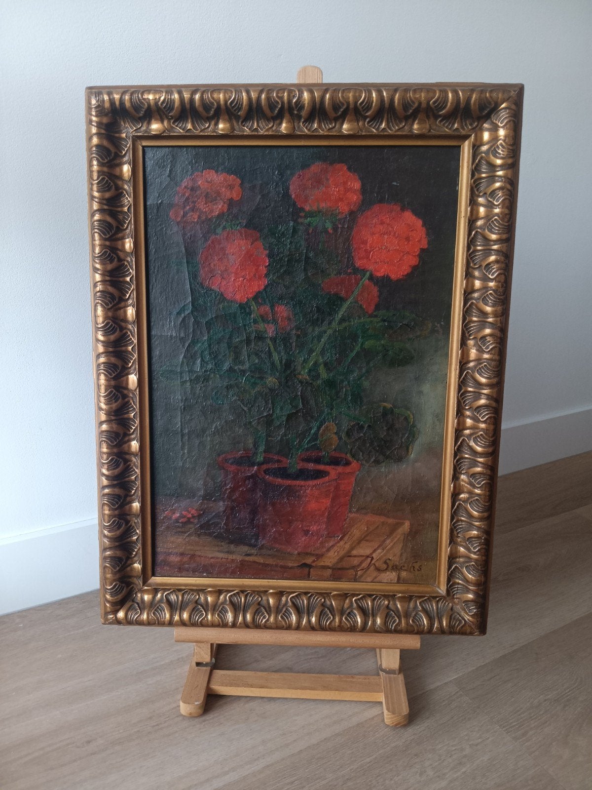 Prachtig Jugendstil Stilleven met Bloemen, Ophalen