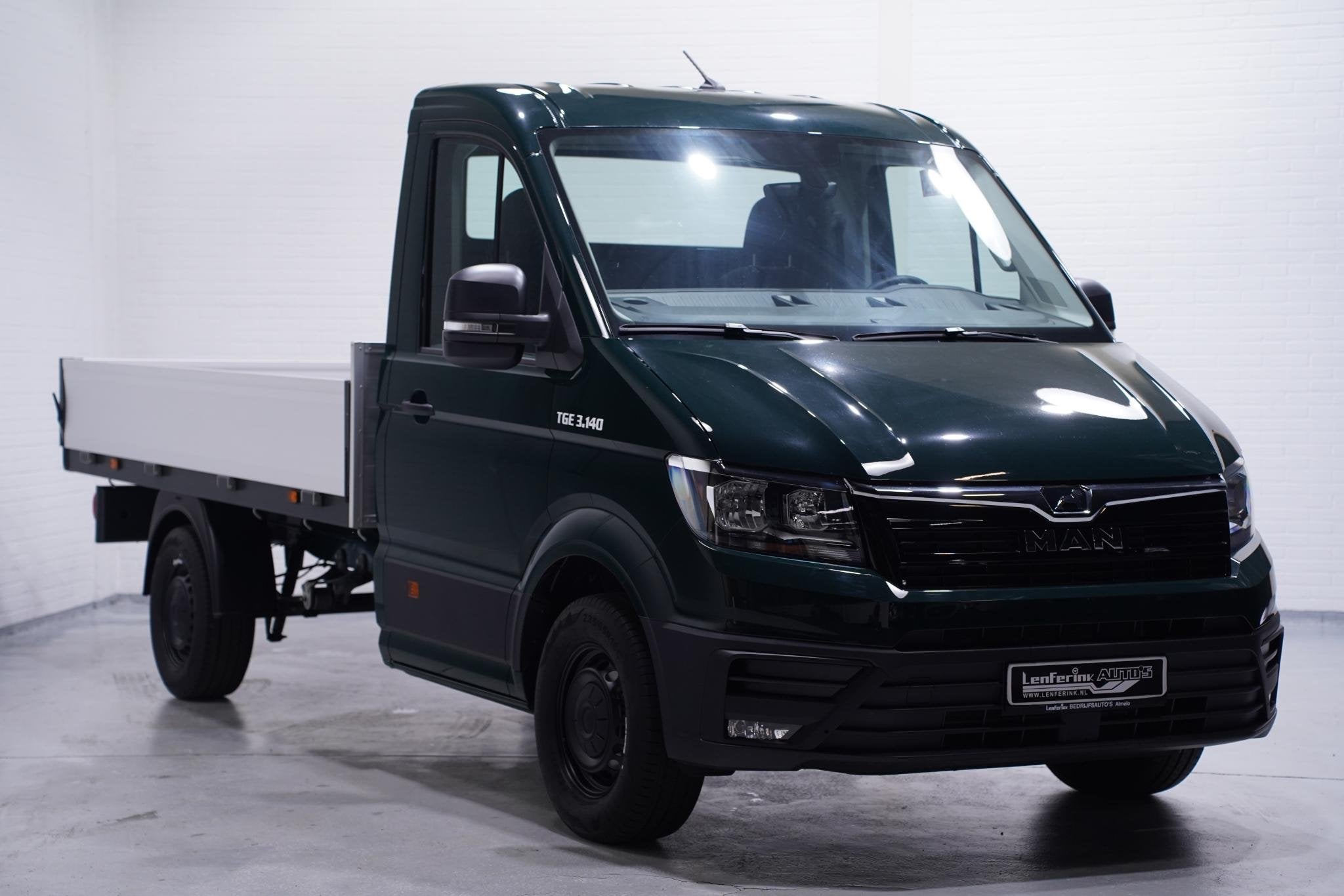 MAN TGE 2.0 TDI 140 pk L3 Pick Up / Open Laadbak Airco Apple, Auto's, Voorwielaandrijving, Stof, Gebruikt, 4 cilinders