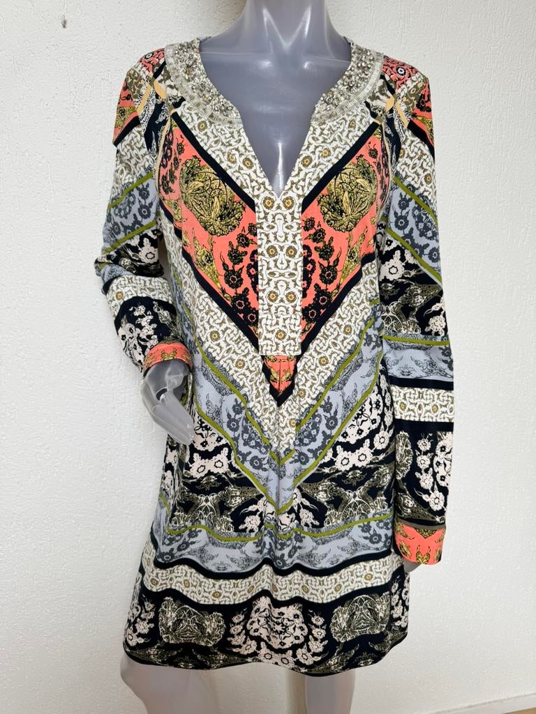 Hale Bob print jurk - L, Verzenden, Zo goed als nieuw, Maat 38/40 (M), Boven de knie