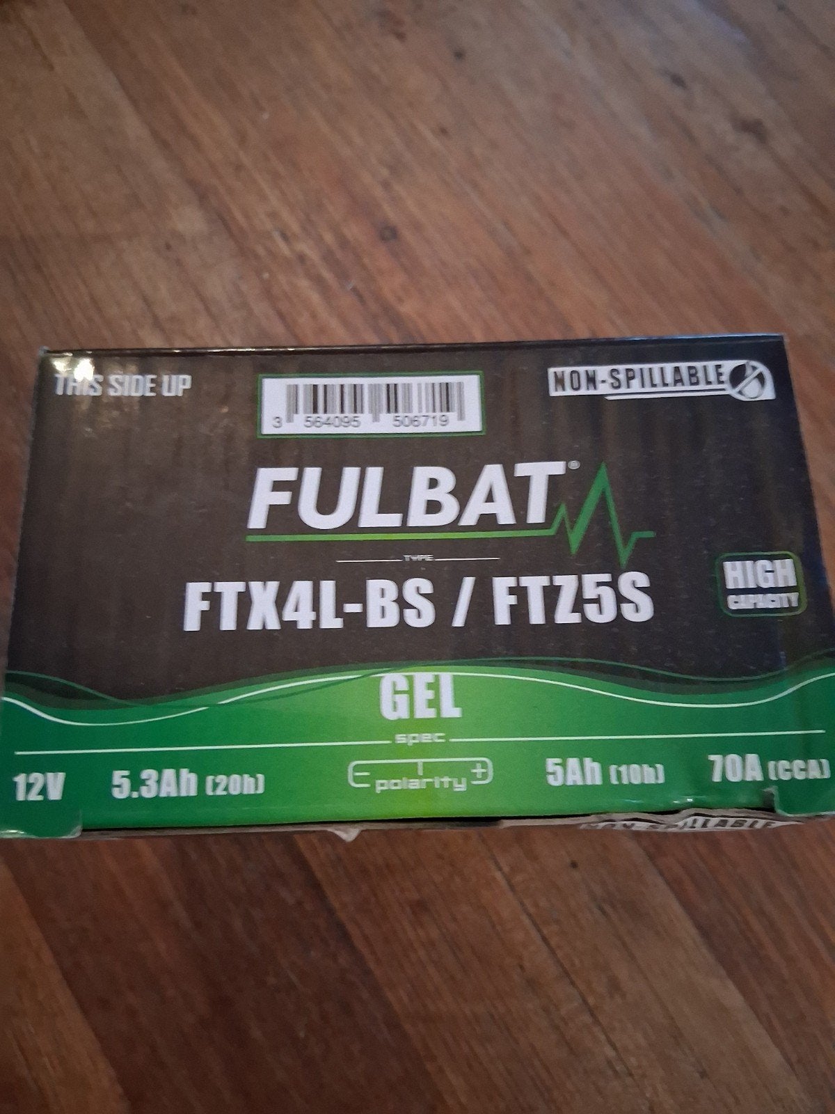 Nieuwe Fulbat FTX4L-BS / FTZ5S GEL accu 12V 5.3Ah, Ophalen of Verzenden