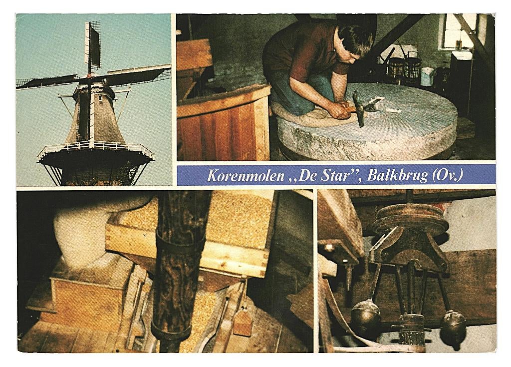 36401 Balkbrug 80+ Ov Korenmolen De Star _Gelopen, Ophalen of Verzenden, 1980 tot heden, Gelopen, Overijssel