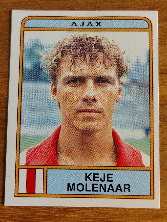 Panini 1984 - Ajax - Keje Molenaar - #10 - ongebruikt, Verzenden, Zo goed als nieuw, Sticker