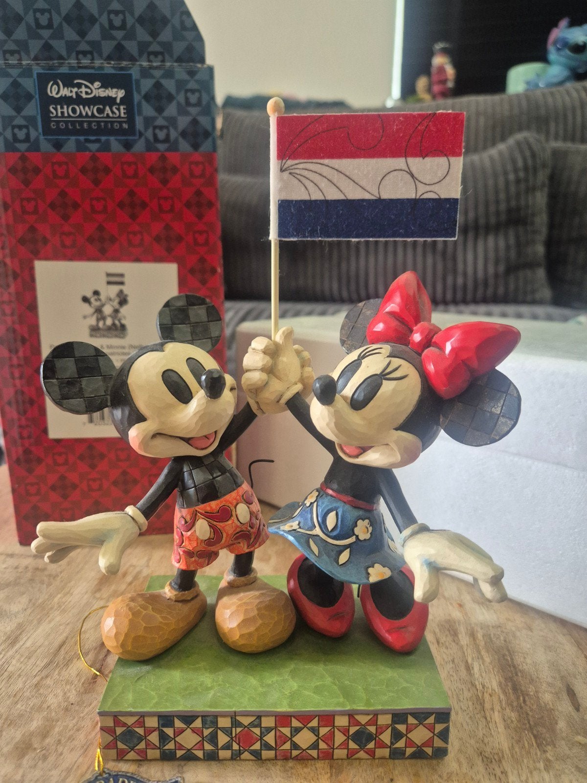 Disney Traditions Mickey & Minnie Patriotes Nederland, Verzamelen, Disney, Ophalen, Mickey Mouse, Zo goed als nieuw, Beeldje of Figuurtje