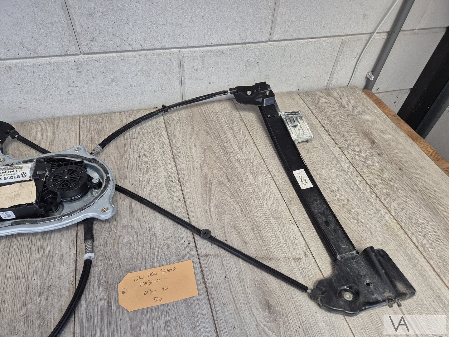 VW New Beetle cabrio 2002 - 2010 raammechanisme rechtsvoor, Auto-onderdelen, Gebruikt, -, Volkswagen, -