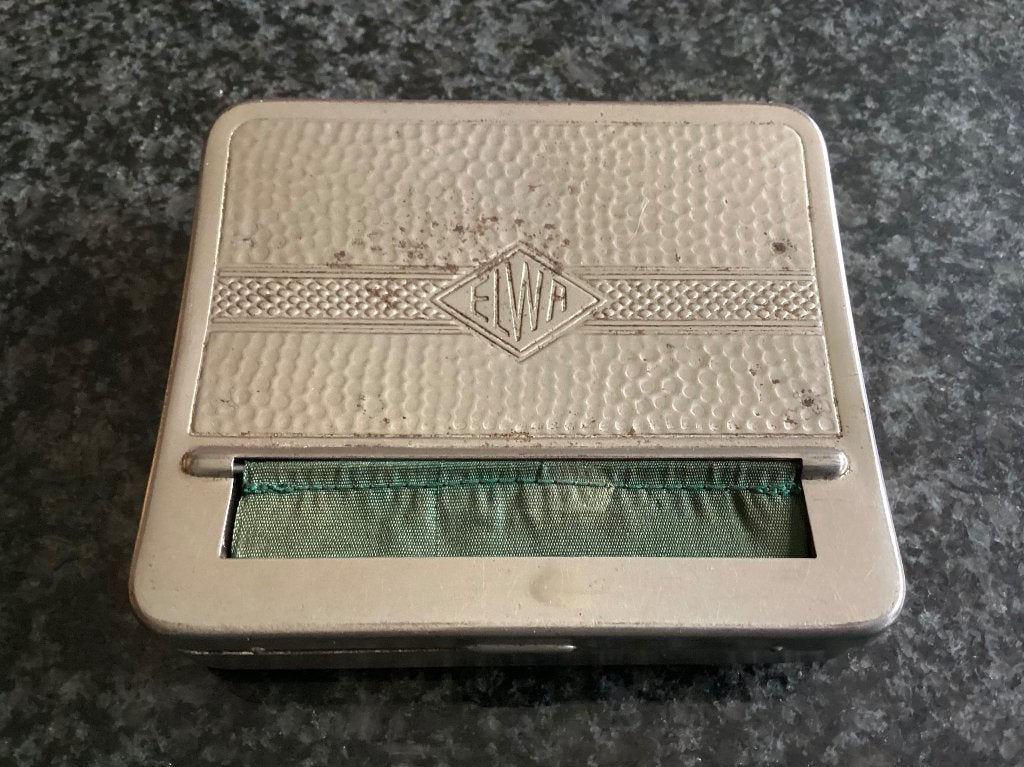 Vintage ELWA metalen sigarettenroller, tabaksdoos (jaren 50), Ophalen, Overige typen