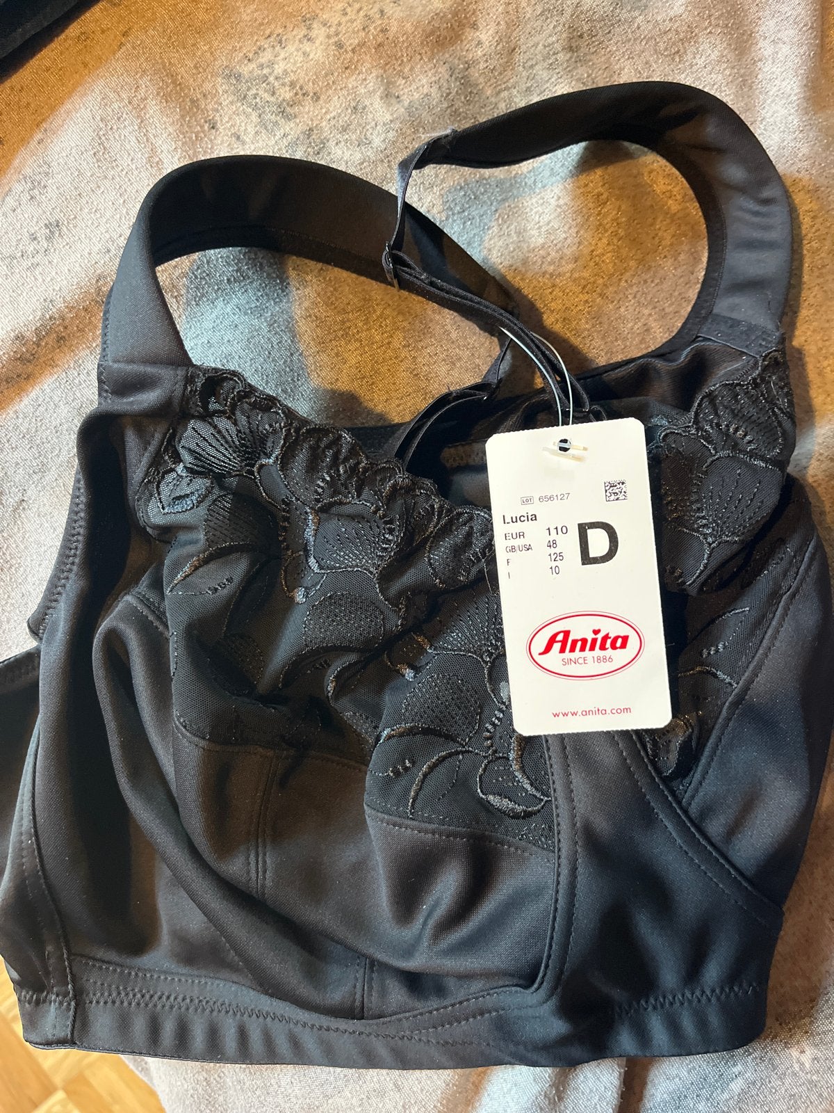 Nieuwe Anita Lucia Comfort BH - Zwart, Maat 110D, Ophalen, Zwart, BH