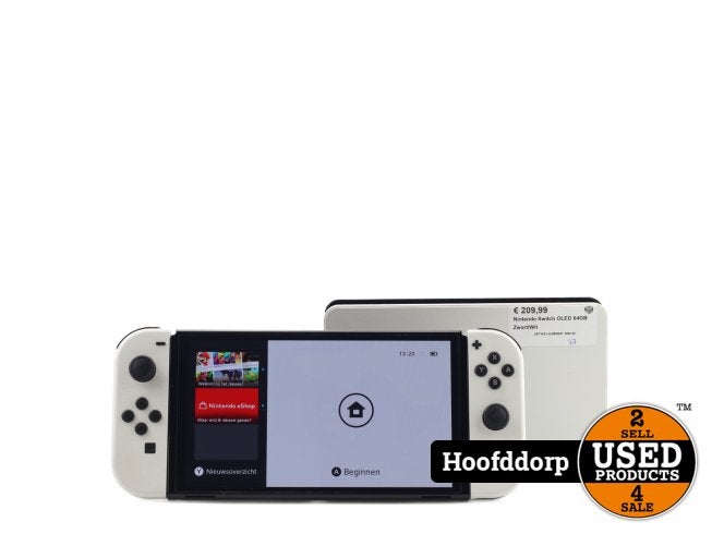 Nintendo Switch OLED 64GB Zwart/Wit, Nintendo, Zo goed als nieuw, Support@nintendo.com, 11-1 Hokotate-cho, Kamitoba, Minami-ku
Kyoto 601-8501
Japan
