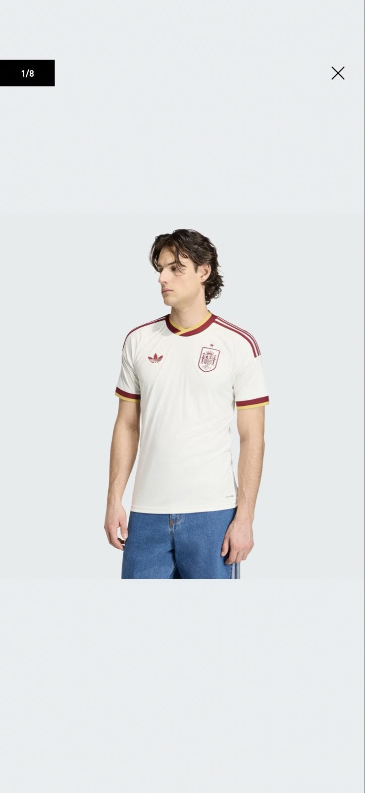 Adidas Spanje 2026 Voetbalshirt uit shirt, Maat 52/54 (L), Beige, Nieuw, Ophalen of Verzenden