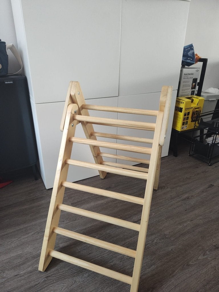 Houten klimdriehoek (Opvouwbaar) – Montessori Klimdriehoek, Ophalen, Nieuw, Overige typen
