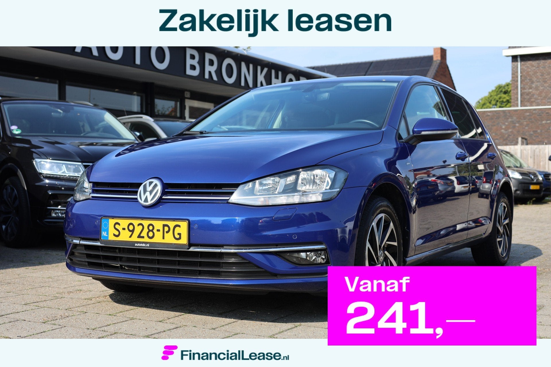 Volkswagen Golf 1.0 TSI JOIN | NAVI | CARPLAY | CLIMA | 16 I, Voorwielaandrijving, Stof, Blauw, 49 €/maand