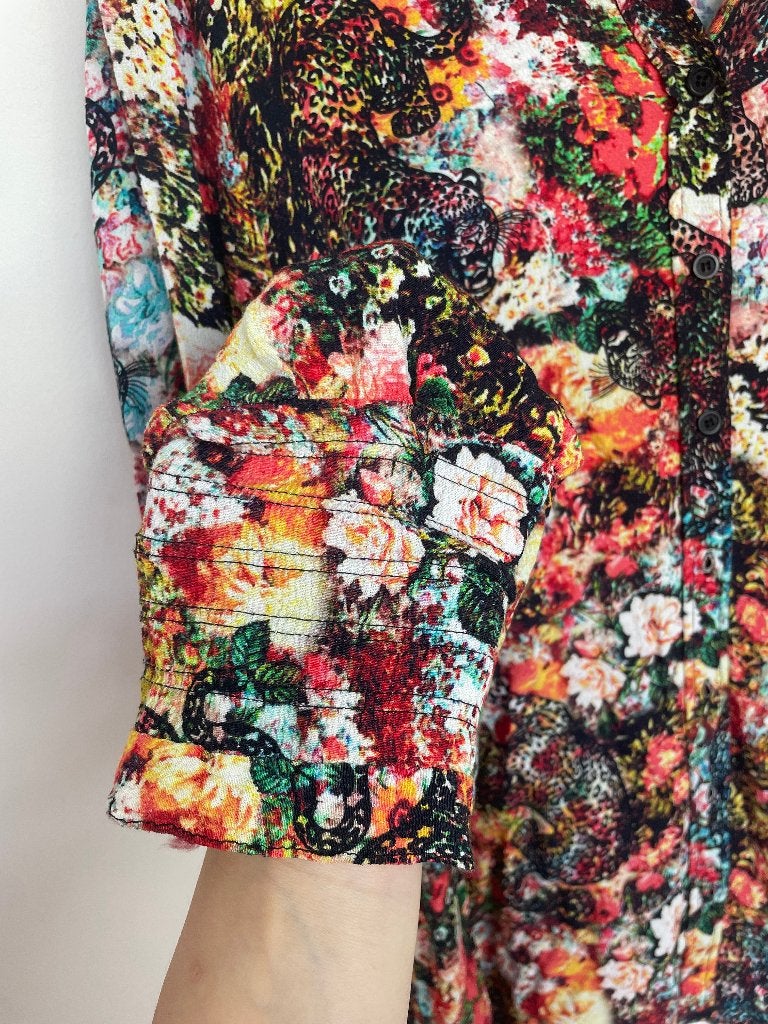Alix the Label floral blouse maat XL kleurrijke losvallend, Koeweistraat 6G 4181CD Waardenburg The Netherlands, Maat 46/48 (XL) of groter
