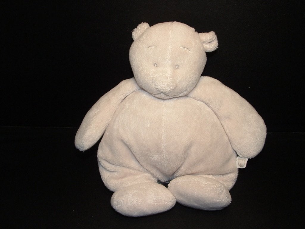 NOUNOURS BEER MUZIEKDOOS VELOURS LICHTGRIJS MET GRIJ, Ophalen of Verzenden, Nieuw, Overige typen