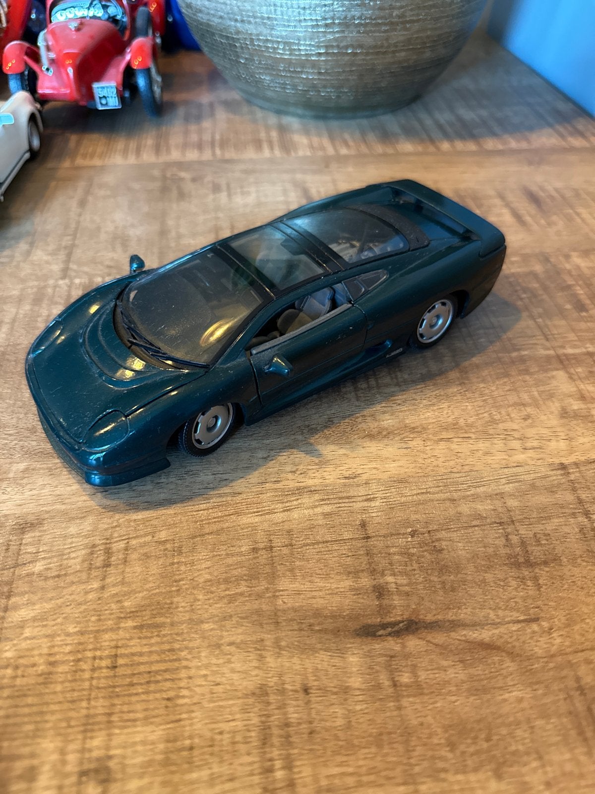 Jaguar XJ220 Modelauto - Groen, Gedetailleerd, Ophalen of Verzenden, Gebruikt, Auto, Overige merken