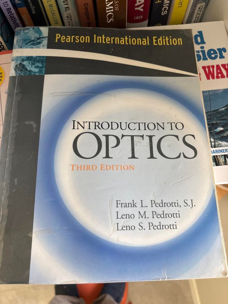 Introduction to Optics - Pearson International Edition, Boeken, Ophalen of Verzenden, Beta, Gelezen, WO