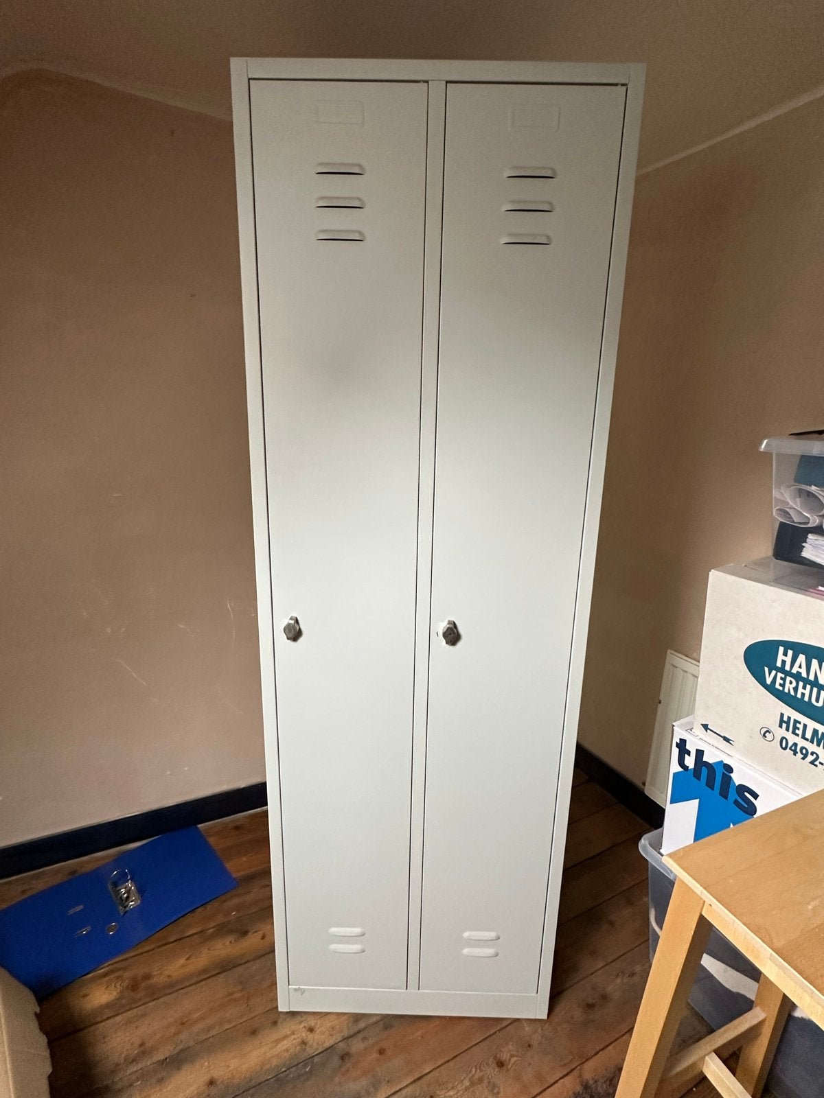 Metalen locker met 2 deuren, Ophalen, Gebruikt