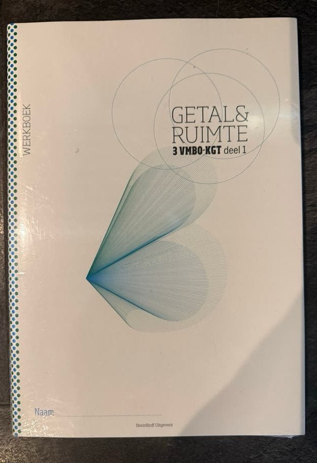 Werkboek Getal & Ruimte 3 vmbo-kgt deel 1 en 2 nieuw, Ophalen of Verzenden, Nieuw, VMBO, Wiskunde A
