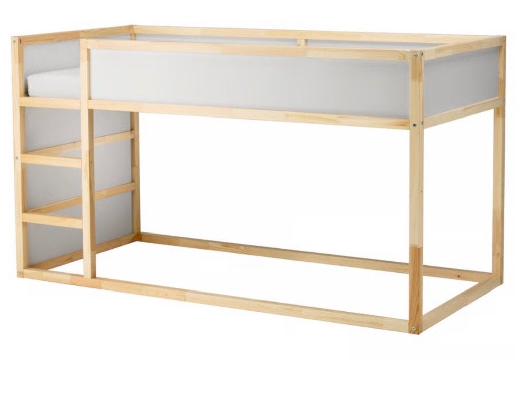 Tiener bed ikea, Ophalen, 90 cm, Eenpersoons, Wit