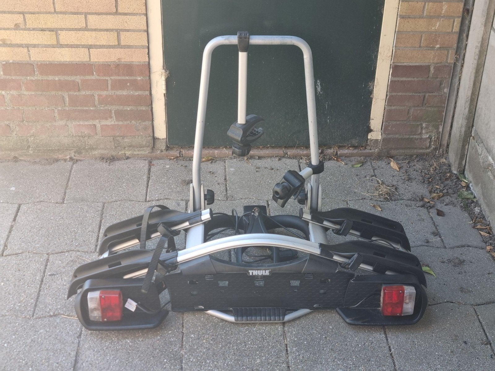 Fietsendrager Thule Voor 2 fietsen Kantelbaar, Ophalen, Gebruikt, Brede banden, 2 fietsen