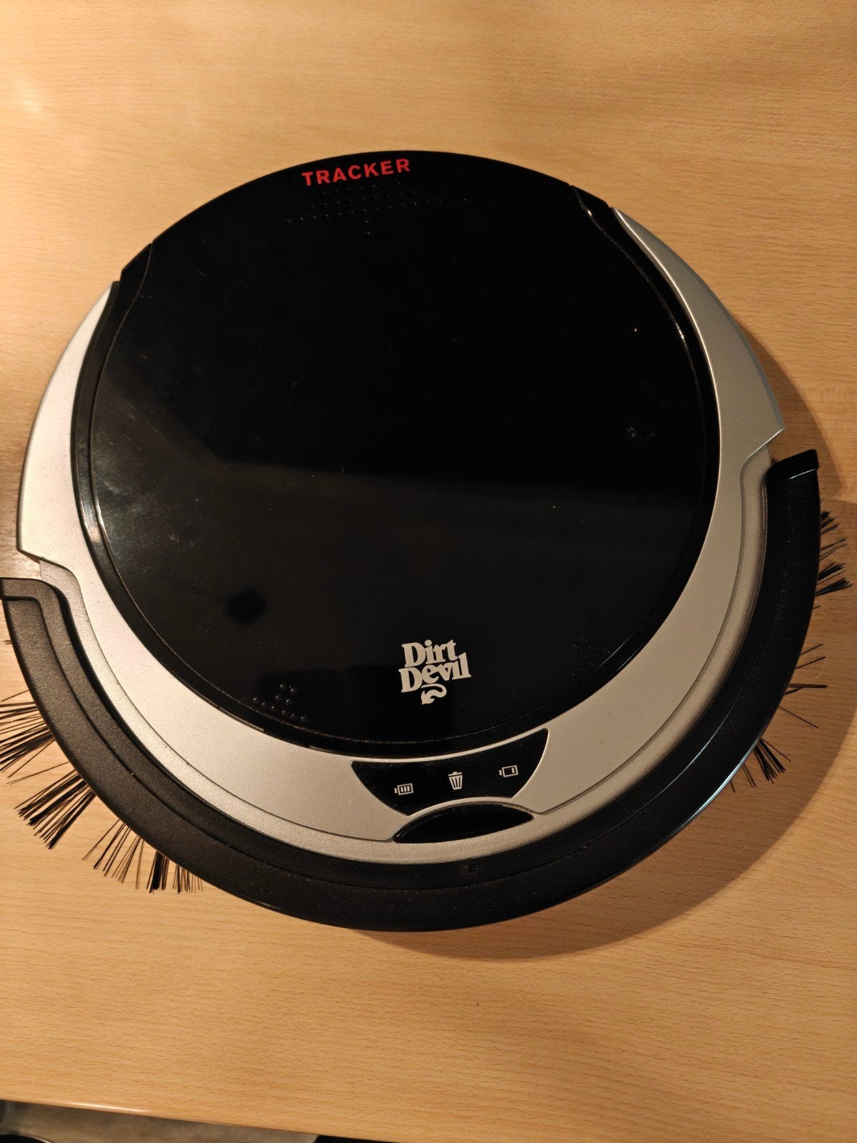 Dirt Devil Tracker M613 Robotstofzuiger met Oplaadsnoer, Ophalen, Zo goed als nieuw, Robotstofzuiger, Reservoir