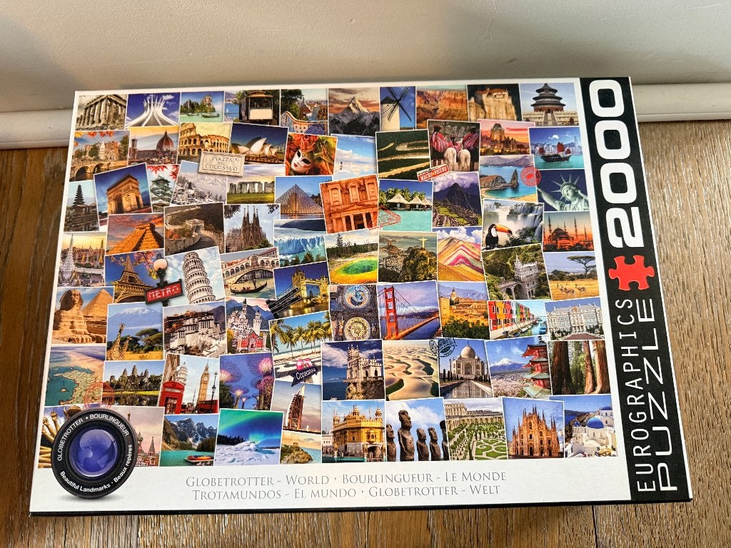 Legpuzzel 2000 stukjes - Globetrotter world, Hobby en Vrije tijd, Ophalen of Verzenden, Meer dan 1500 stukjes, Zo goed als nieuw