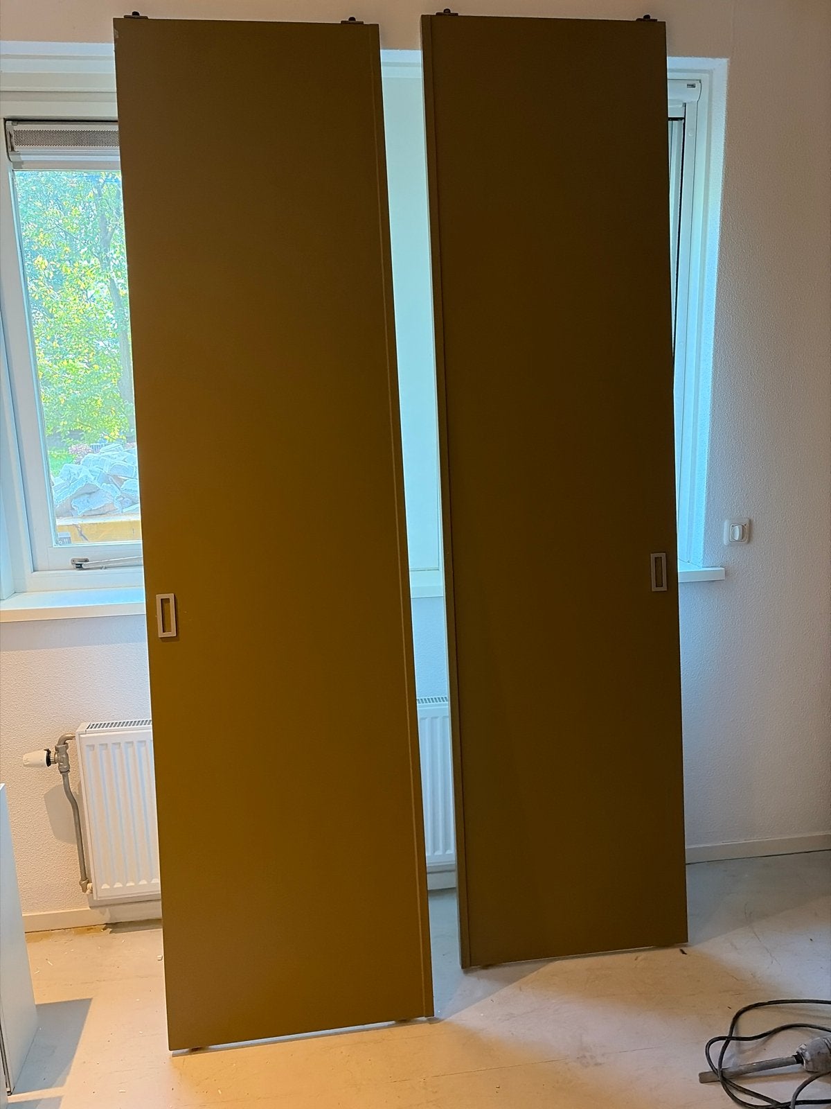4 schuifkastdeuren met wielen - 62x240 cm, Ophalen, Gebruikt, 200 cm of meer, 50 tot 100 cm
