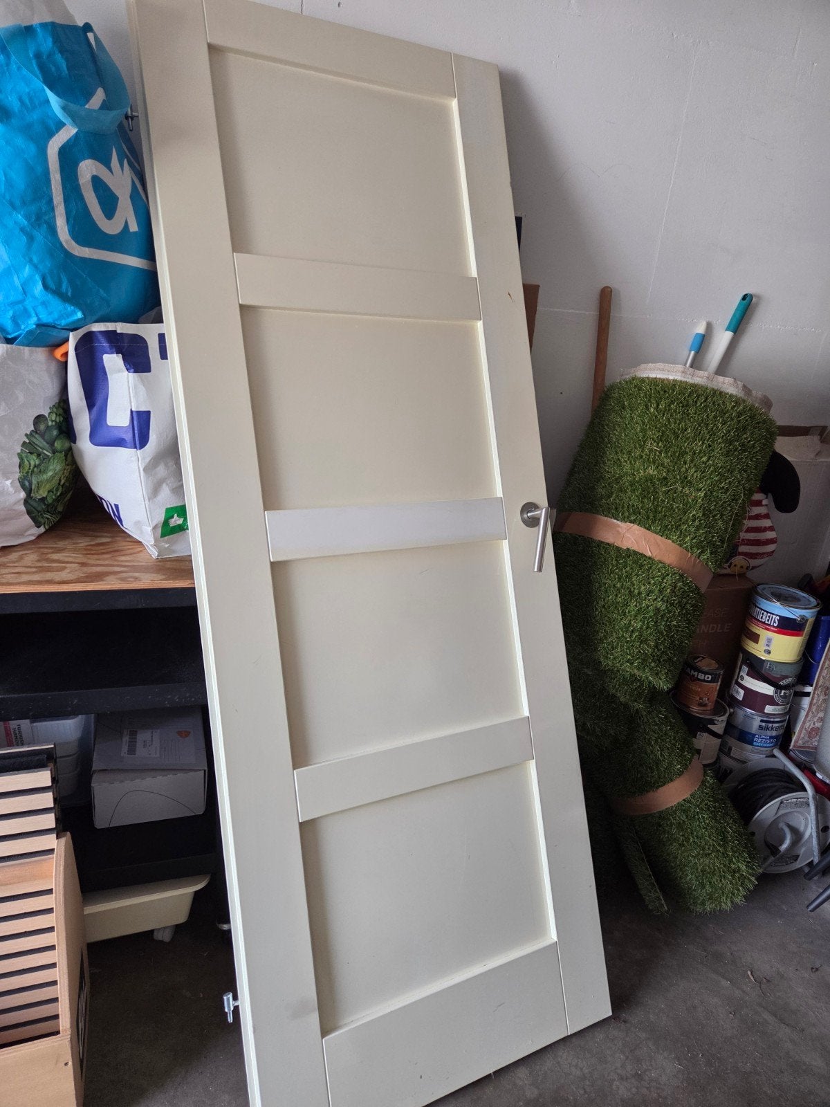 Opdekdeur rechtdraaiend 🍀, Doe-het-zelf en Verbouw, Gebruikt, Minder dan 80 cm, Binnendeur, Ophalen of Verzenden