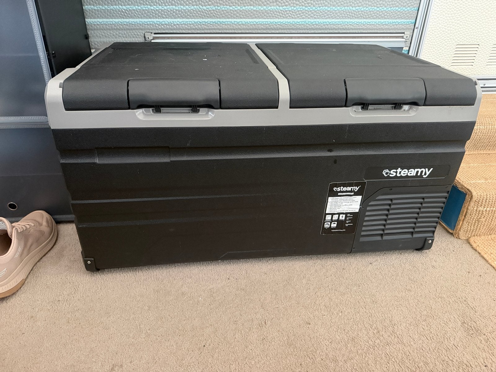 Steamy duel koelbox als nieuw, Ophalen, Zonder vriesvak, 200 liter of meer, 160 cm of meer