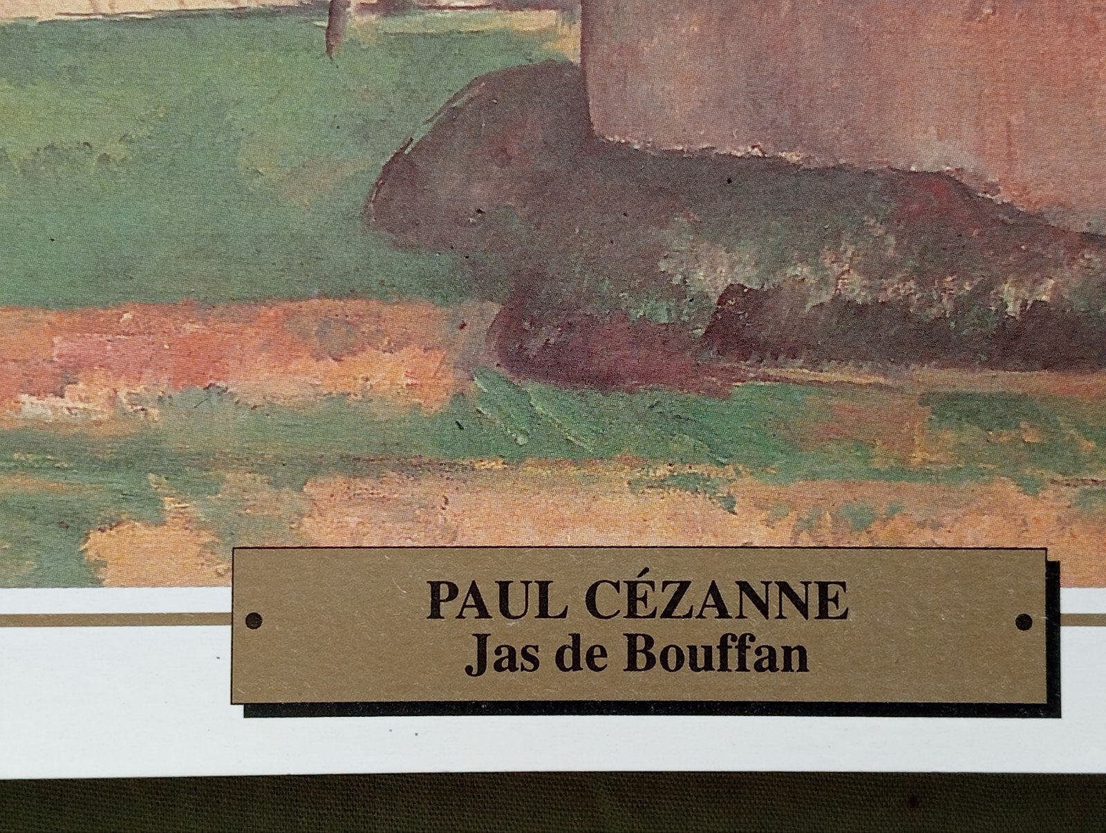 Paul Cezanne Jas de Bouffan print 1995, Ophalen of Verzenden
