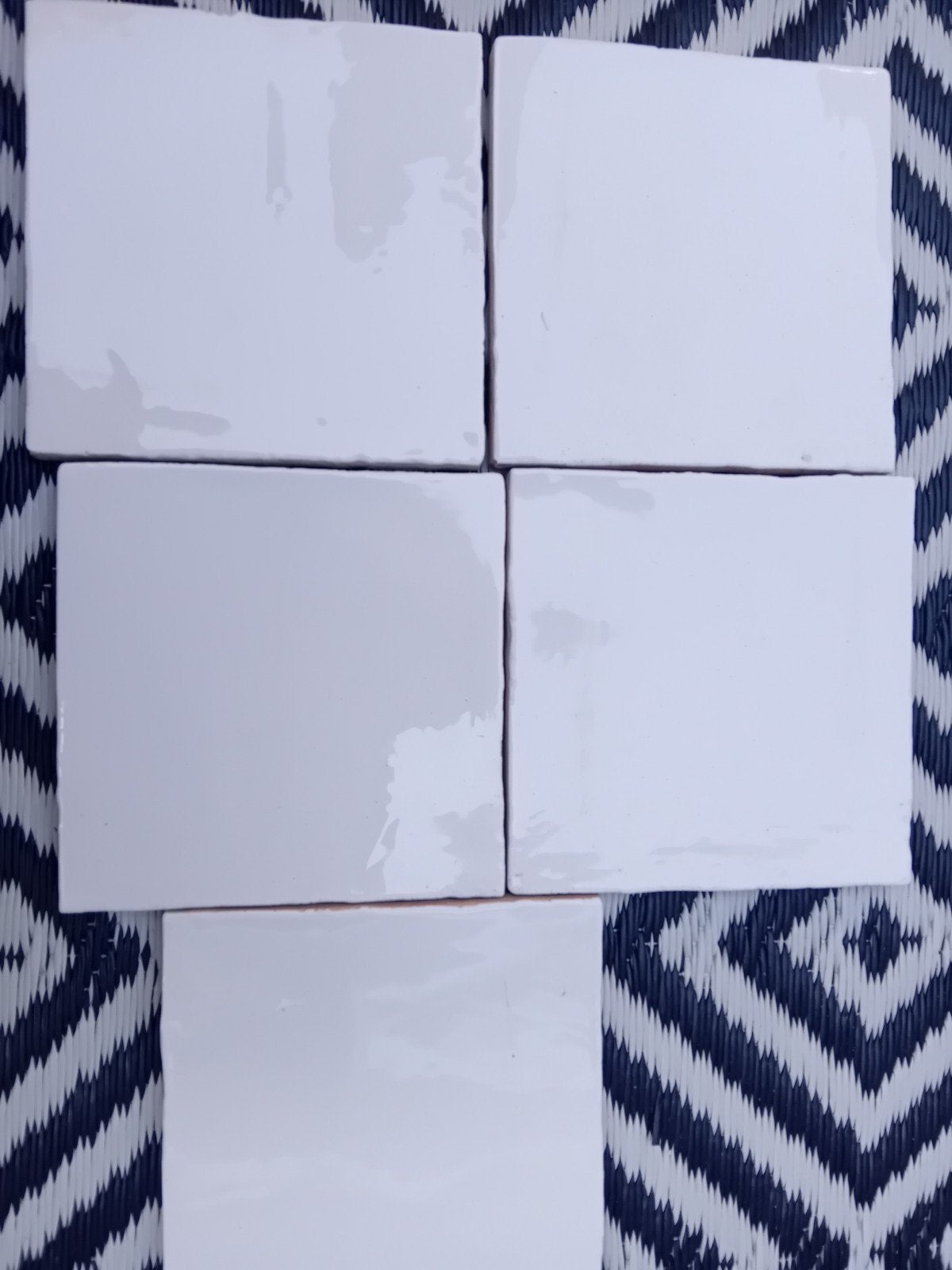 46 handgemaakte witjes 13x13 met mooie glans, Ophalen, Nieuw, Minder dan 20 cm, Minder dan 20 cm