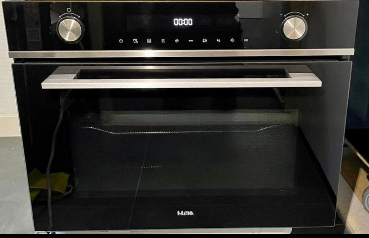 ZGAN! Etna inbouw Oven met magnetronfunctie CM450ZT, Combimagnetron, Crisp, Ophalen of Verzenden, Zo goed als nieuw