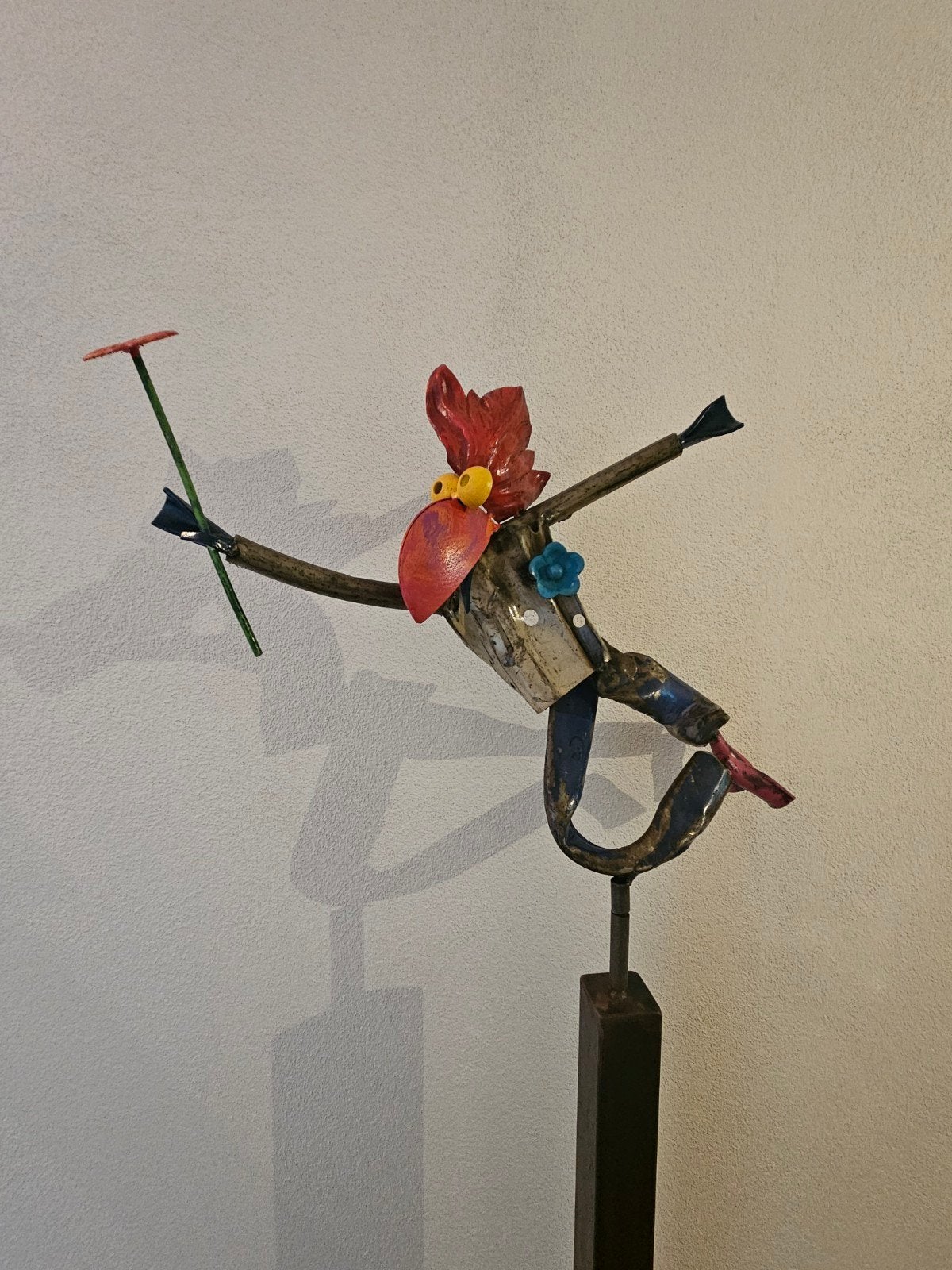 Uniek beeld van Jörg Ridderbusch - Modern en kleurrijk, Ophalen, 1 meter - 2 meter, Beeld, Abstract