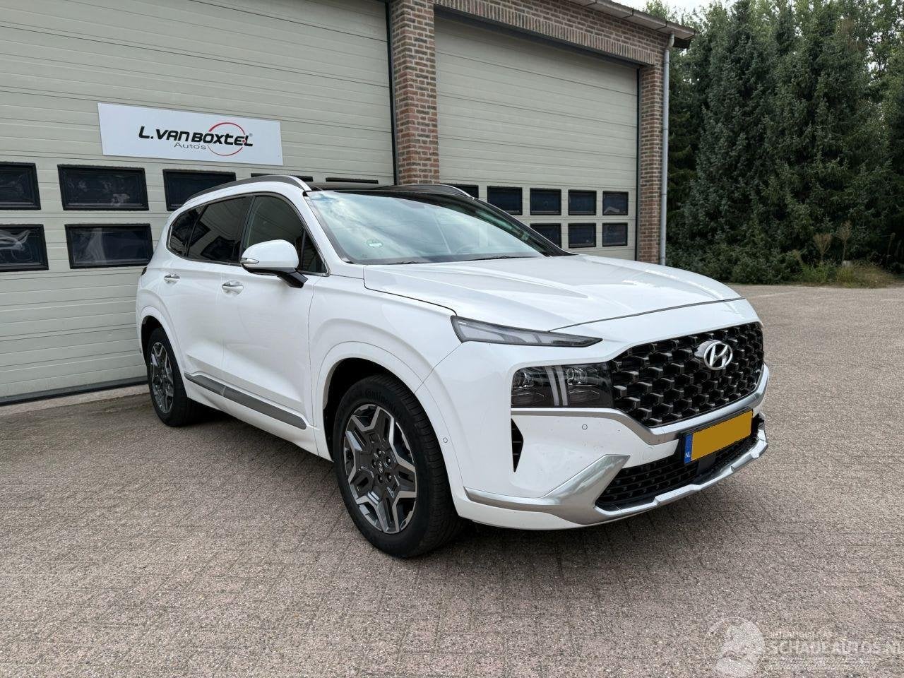 Hyundai Santa Fe 1.6 T-GDI HEV Premium Plus Sky Automaat Pan, Auto diversen, Automaat, Hyundai Motor Deutschland GmbH, Overige carrosserieën