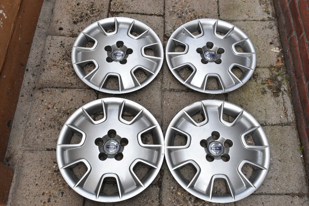 Set van 4 originele wieldoppen Volvo V70 16 inch (Model 2), Auto diversen, Wieldoppen, Ophalen of Verzenden, Gebruikt