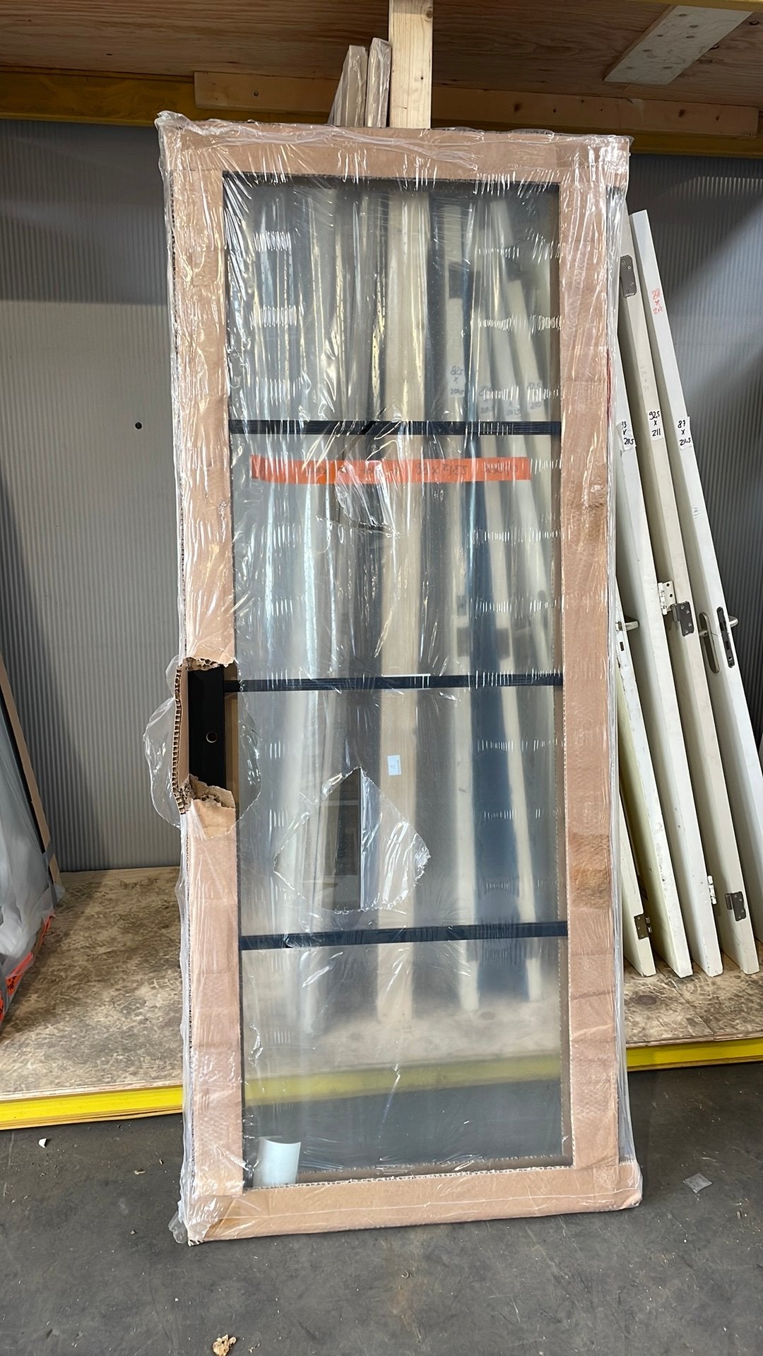 opdekdeur met glas 88x231,5