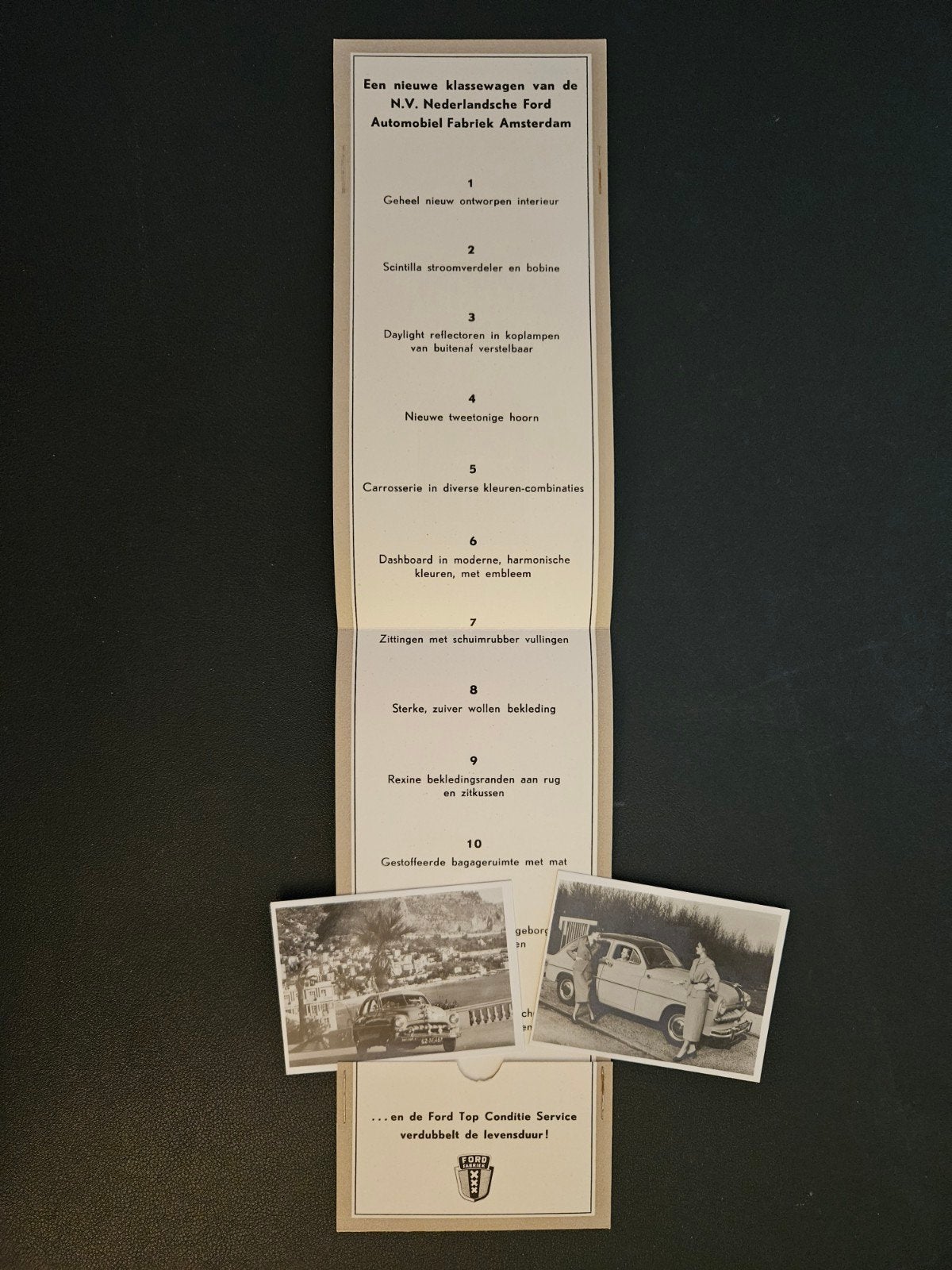Brochure Ford Vedette 1951, Ophalen of Verzenden, Zo goed als nieuw, Ford