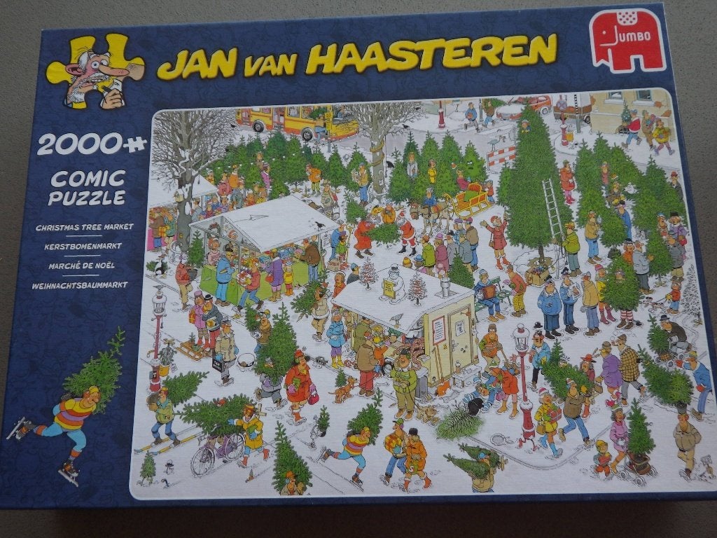 Jan van haasteren kerstbomenmarkt 2000, Ophalen of Verzenden, Meer dan 1500 stukjes, Zo goed als nieuw