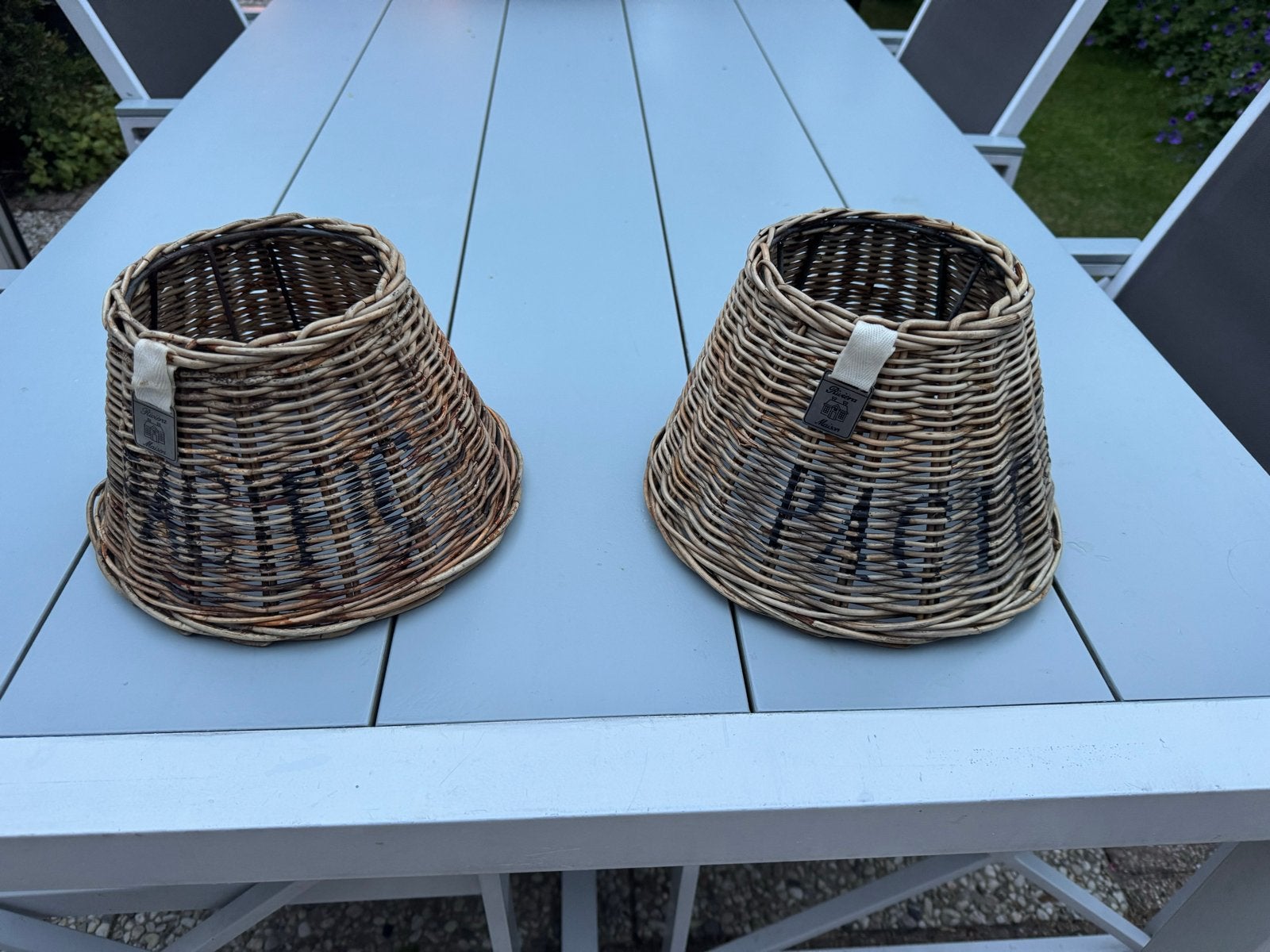 Set van 2 Rustic Ratan lampenkappen Riviera Maison ‘Pacific’, Ophalen