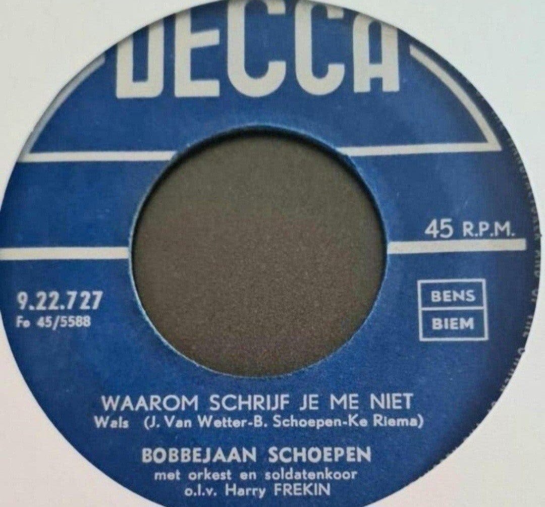 BOBBEJAAN SCHOEPEN  - WAAROM SCHRIJF JE ME NIET, Ophalen of Verzenden, Gebruikt, Nederlandstalig