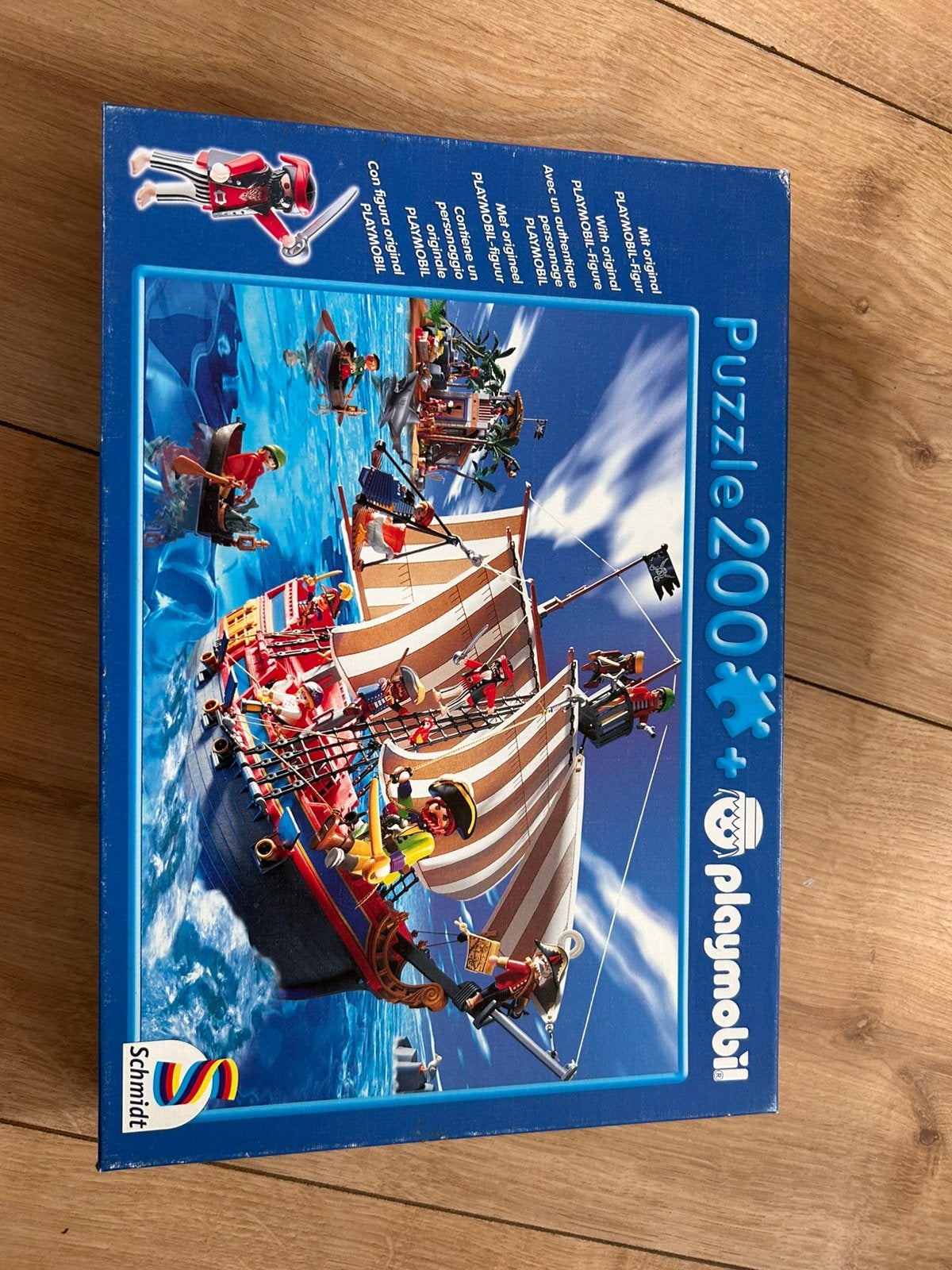Playmobil puzzle (piraten 200 stukjes), Ophalen of Verzenden, Minder dan 500 stukjes, Zo goed als nieuw