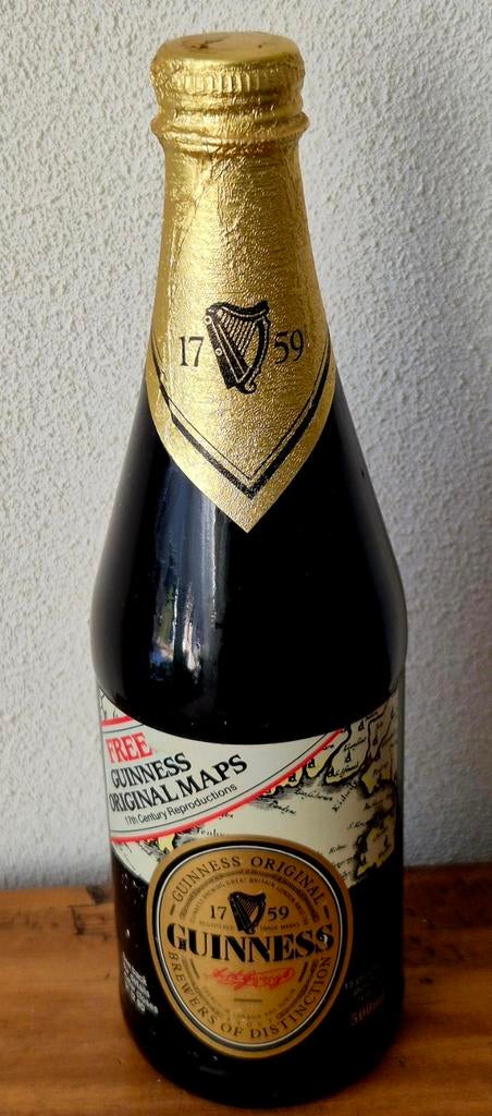 1990 speciale 0,5 ltr fles GUINNESS STOUT bier uit LONDON, Verzamelen, Biermerken, Ophalen of Verzenden, Zo goed als nieuw, Flesje(s)
