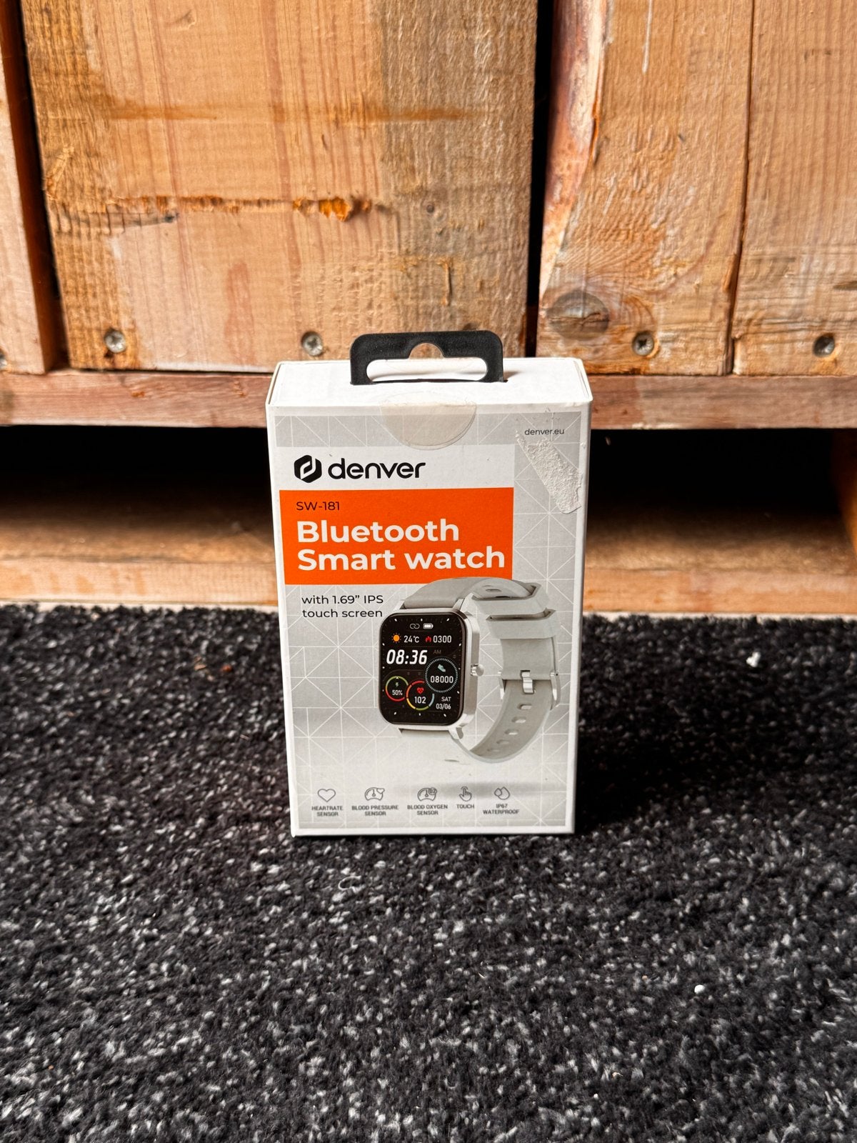 Denver SW-181 Bluetooth Smartwatch met 1.69" IPS Touchscreen, Hartslag, Nieuw, Ophalen of Verzenden, Waterdicht