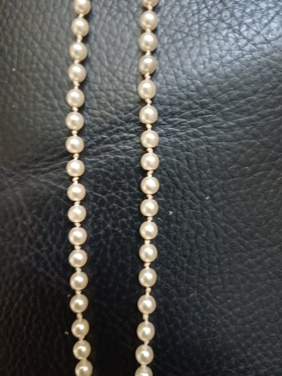 Antieke orginele parelketting met zilveren slot, Ophalen of Verzenden, Overige materialen, Ketting