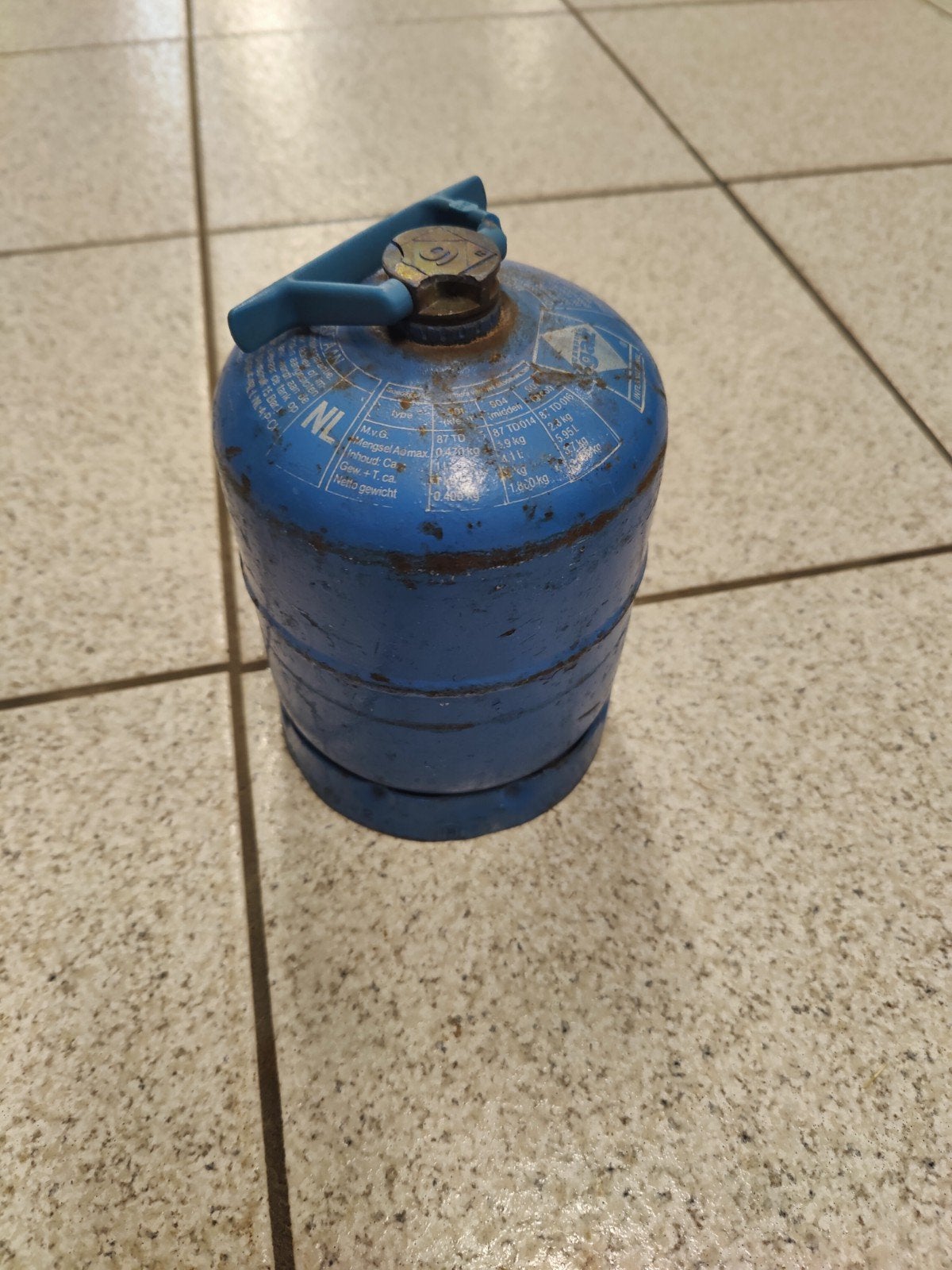 Campinggaz gasfles leeg type 901, Ophalen